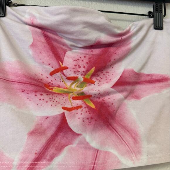 Tyler McGillivary Lily Cropped Tube Top Pink Size Large - Picture 5 of 7